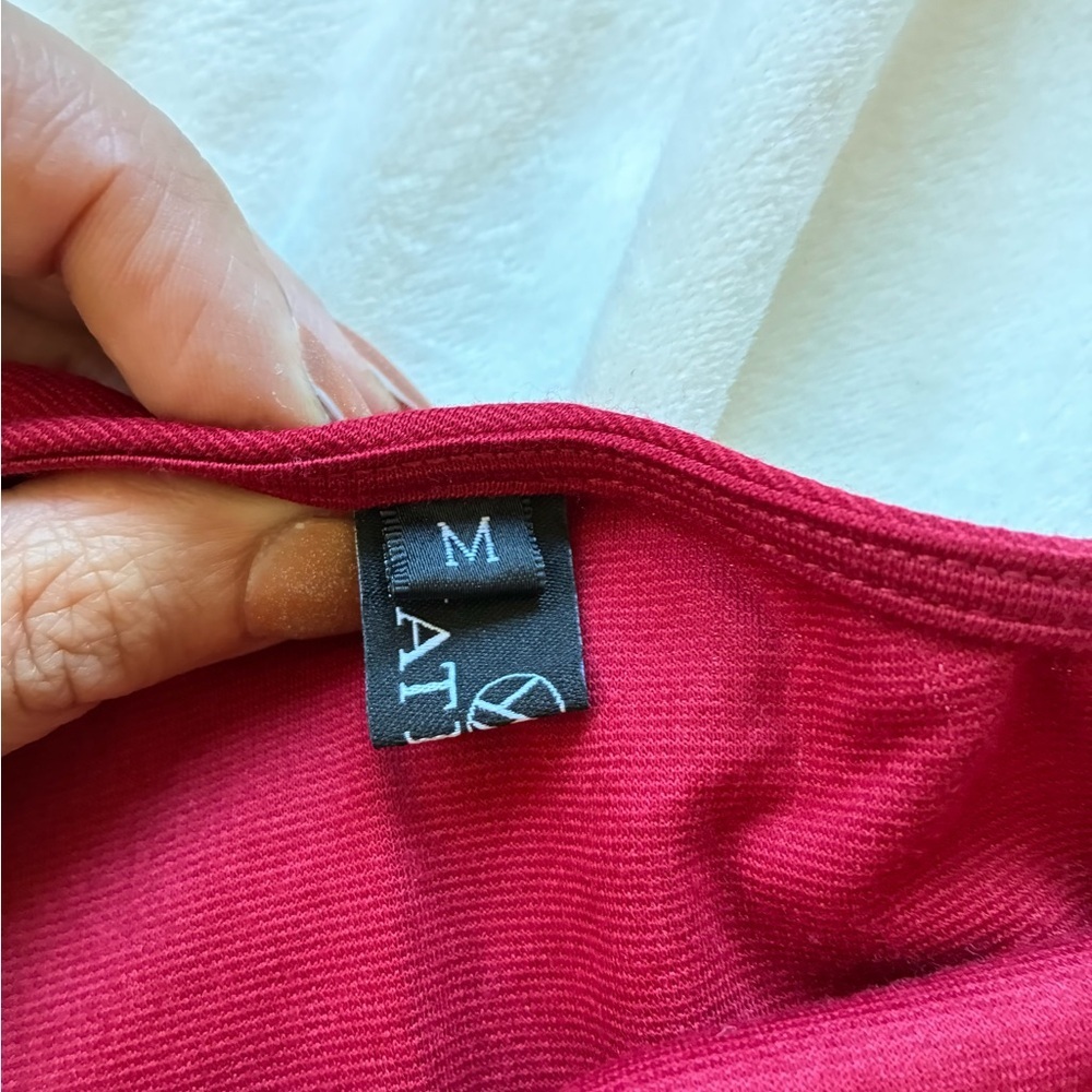 Chic One-Shoulder Red Cocktail Dress - Picture 2 of 7